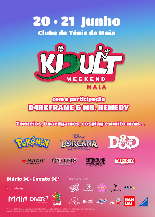 Maia Kidult Weekend event poster